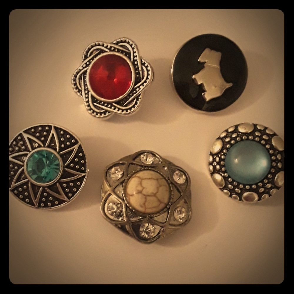 5 Snap Charms